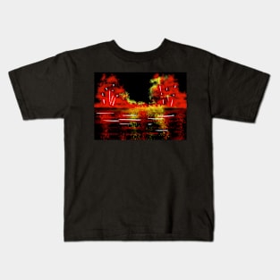 Autumn Trees Reflections Kids T-Shirt